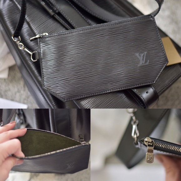 Louis Vuitton Handbags - EUC Louis Vuitton Epi Pouchette Wristlet In Noir
